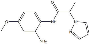 N-(2-amino-4-methoxyphenyl)-2-(1H-pyrazol-1-yl)propanamide Struktur