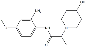 N-(2-amino-4-methoxyphenyl)-2-(4-hydroxypiperidin-1-yl)propanamide Struktur