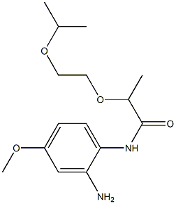 N-(2-amino-4-methoxyphenyl)-2-[2-(propan-2-yloxy)ethoxy]propanamide Struktur