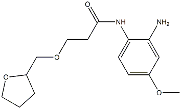 N-(2-amino-4-methoxyphenyl)-3-(oxolan-2-ylmethoxy)propanamide Struktur