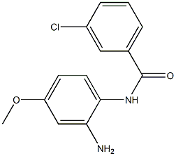 N-(2-amino-4-methoxyphenyl)-3-chlorobenzamide Struktur