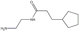 N-(2-aminoethyl)-3-cyclopentylpropanamide Struktur