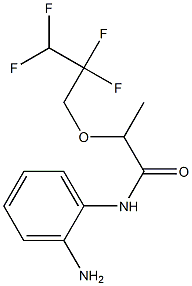 N-(2-aminophenyl)-2-(2,2,3,3-tetrafluoropropoxy)propanamide Struktur