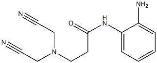 N-(2-aminophenyl)-3-[bis(cyanomethyl)amino]propanamide Struktur