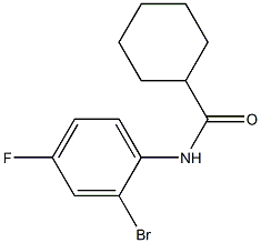 N-(2-bromo-4-fluorophenyl)cyclohexanecarboxamide Struktur