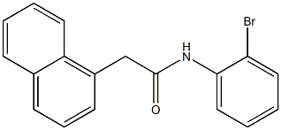 N-(2-bromophenyl)-2-(1-naphthyl)acetamide Struktur