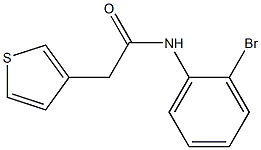 N-(2-bromophenyl)-2-(thiophen-3-yl)acetamide Struktur