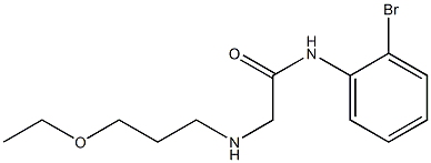 N-(2-bromophenyl)-2-[(3-ethoxypropyl)amino]acetamide Struktur