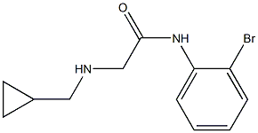 N-(2-bromophenyl)-2-[(cyclopropylmethyl)amino]acetamide Struktur