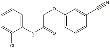 N-(2-chlorophenyl)-2-(3-cyanophenoxy)acetamide Struktur