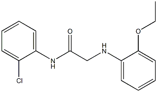 N-(2-chlorophenyl)-2-[(2-ethoxyphenyl)amino]acetamide Struktur