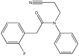 N-(2-cyanoethyl)-2-(2-fluorophenyl)-N-phenylacetamide Struktur