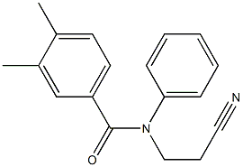 N-(2-cyanoethyl)-3,4-dimethyl-N-phenylbenzamide Struktur