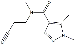 N-(2-cyanoethyl)-N,1,5-trimethyl-1H-pyrazole-4-carboxamide Struktur