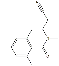 N-(2-cyanoethyl)-N,2,4,6-tetramethylbenzamide Struktur