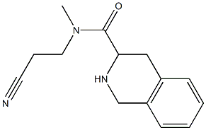 N-(2-cyanoethyl)-N-methyl-1,2,3,4-tetrahydroisoquinoline-3-carboxamide Struktur