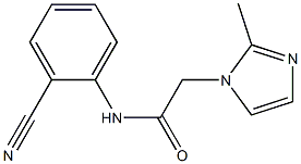 N-(2-cyanophenyl)-2-(2-methyl-1H-imidazol-1-yl)acetamide Struktur