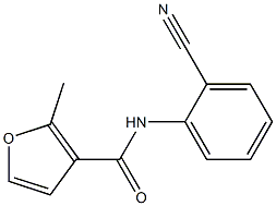 N-(2-cyanophenyl)-2-methyl-3-furamide Struktur