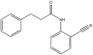 N-(2-cyanophenyl)-3-phenylpropanamide Struktur