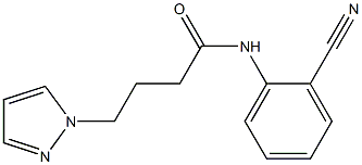 N-(2-cyanophenyl)-4-(1H-pyrazol-1-yl)butanamide Struktur