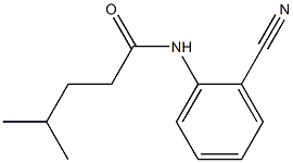 N-(2-cyanophenyl)-4-methylpentanamide Struktur