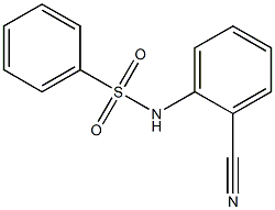 N-(2-cyanophenyl)benzenesulfonamide Struktur