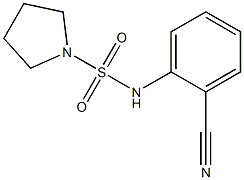 N-(2-cyanophenyl)pyrrolidine-1-sulfonamide Struktur