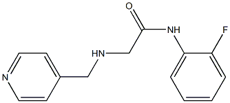 N-(2-fluorophenyl)-2-[(pyridin-4-ylmethyl)amino]acetamide Struktur