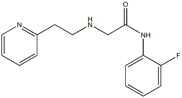 N-(2-fluorophenyl)-2-{[2-(pyridin-2-yl)ethyl]amino}acetamide Struktur