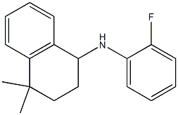 N-(2-fluorophenyl)-4,4-dimethyl-1,2,3,4-tetrahydronaphthalen-1-amine Struktur