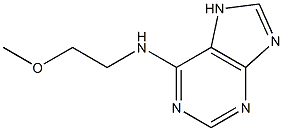 N-(2-methoxyethyl)-7H-purin-6-amine Struktur