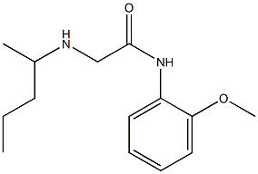 N-(2-methoxyphenyl)-2-(pentan-2-ylamino)acetamide Struktur