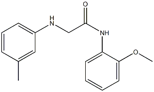 N-(2-methoxyphenyl)-2-[(3-methylphenyl)amino]acetamide Struktur