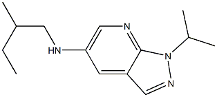 N-(2-methylbutyl)-1-(propan-2-yl)-1H-pyrazolo[3,4-b]pyridin-5-amine Struktur