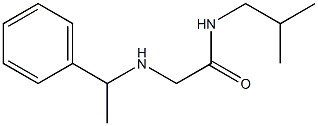 N-(2-methylpropyl)-2-[(1-phenylethyl)amino]acetamide Struktur