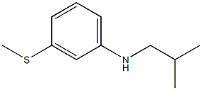 N-(2-methylpropyl)-3-(methylsulfanyl)aniline Struktur