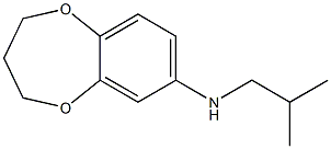 N-(2-methylpropyl)-3,4-dihydro-2H-1,5-benzodioxepin-7-amine Struktur