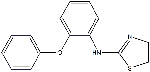 N-(2-phenoxyphenyl)-4,5-dihydro-1,3-thiazol-2-amine Struktur