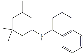 N-(3,3,5-trimethylcyclohexyl)-1,2,3,4-tetrahydronaphthalen-1-amine Struktur