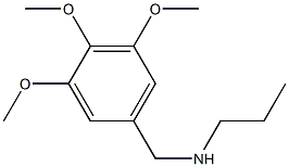 N-(3,4,5-trimethoxybenzyl)propan-1-amine Struktur