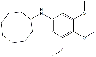 N-(3,4,5-trimethoxyphenyl)cyclooctanamine Struktur