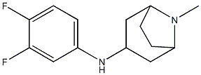 N-(3,4-difluorophenyl)-8-methyl-8-azabicyclo[3.2.1]octan-3-amine Struktur