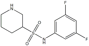 N-(3,5-difluorophenyl)piperidine-3-sulfonamide Struktur