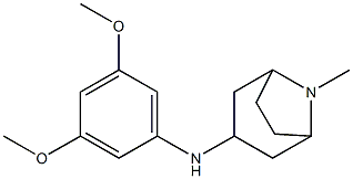 N-(3,5-dimethoxyphenyl)-8-methyl-8-azabicyclo[3.2.1]octan-3-amine Struktur