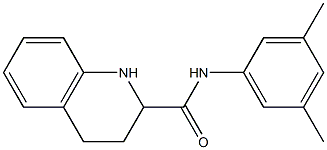 N-(3,5-dimethylphenyl)-1,2,3,4-tetrahydroquinoline-2-carboxamide Struktur