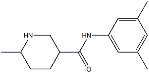 N-(3,5-dimethylphenyl)-6-methylpiperidine-3-carboxamide Struktur