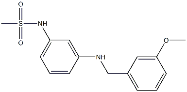 N-(3-{[(3-methoxyphenyl)methyl]amino}phenyl)methanesulfonamide Struktur