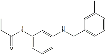 N-(3-{[(3-methylphenyl)methyl]amino}phenyl)propanamide Struktur