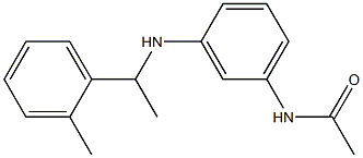 N-(3-{[1-(2-methylphenyl)ethyl]amino}phenyl)acetamide Struktur