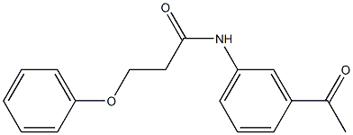 N-(3-acetylphenyl)-3-phenoxypropanamide Struktur